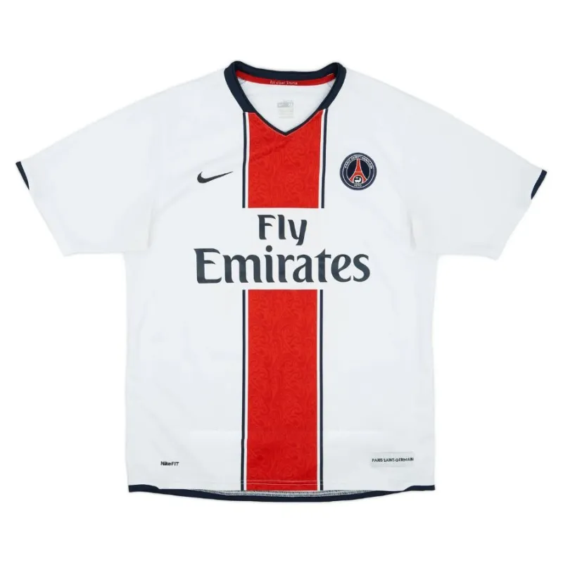 Paris Saint-Germain 2007/08 Retro-Auswärtstrikot - Weiß