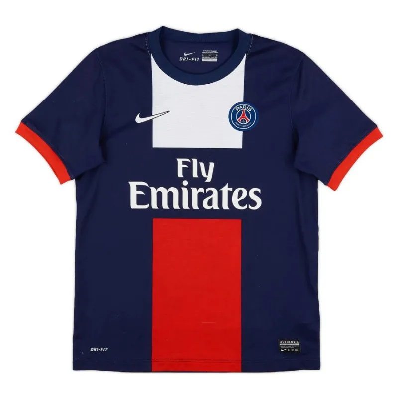Paris Saint-Germain 2013/14 Maillot domicile rétro - Bleu/Rouge