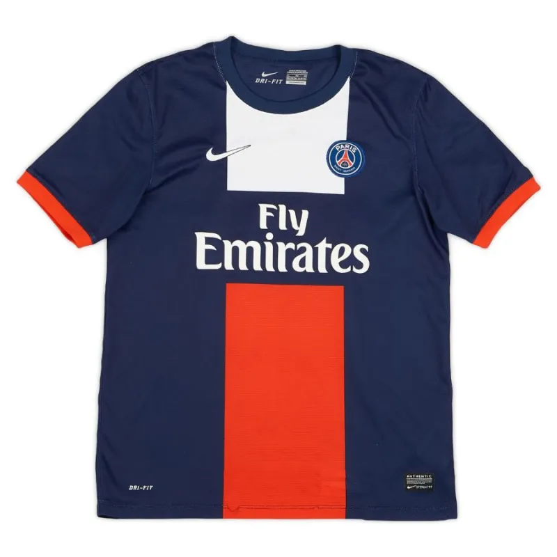 Paris Saint-Germain T.SILVA 2013/14 Maglia casalinga retrò - Blu/Rossa