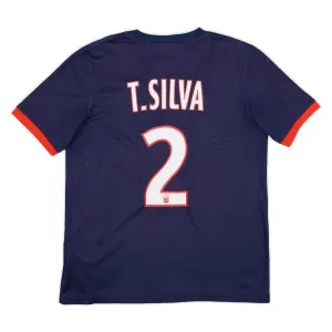Paris Saint-Germain T.SILVA 2013/14 Retro-Heimtrikot - Blau/Rot