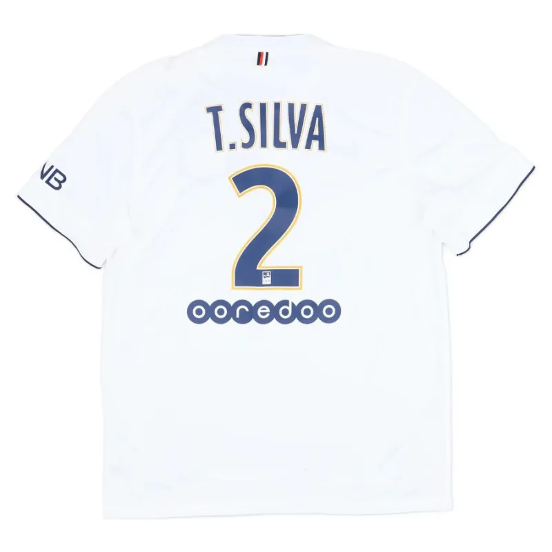 Paris Saint-Germain T.SILVA 2014/15 Retro-Auswärtstrikot - Weiß