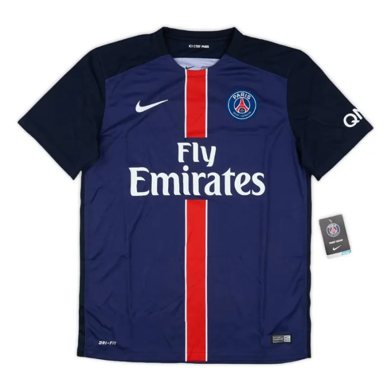 Paris Saint-Germain 2015/16 Maglia casalinga retrò - Blu