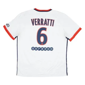 Paris Saint-Germain VERRATTI 2015/16 Retro-Auswärtstrikot - Weiß