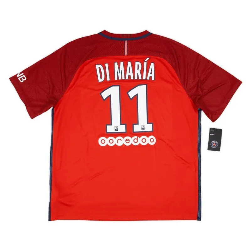 Paris Saint-Germain DI MARIA 2016/17 Retro Away Jersey - Red