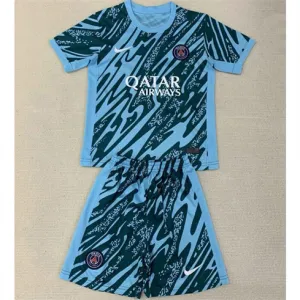 Paris Saint-Germain Kinder Torwarttrikot und Shorts 2024/25 - Blau