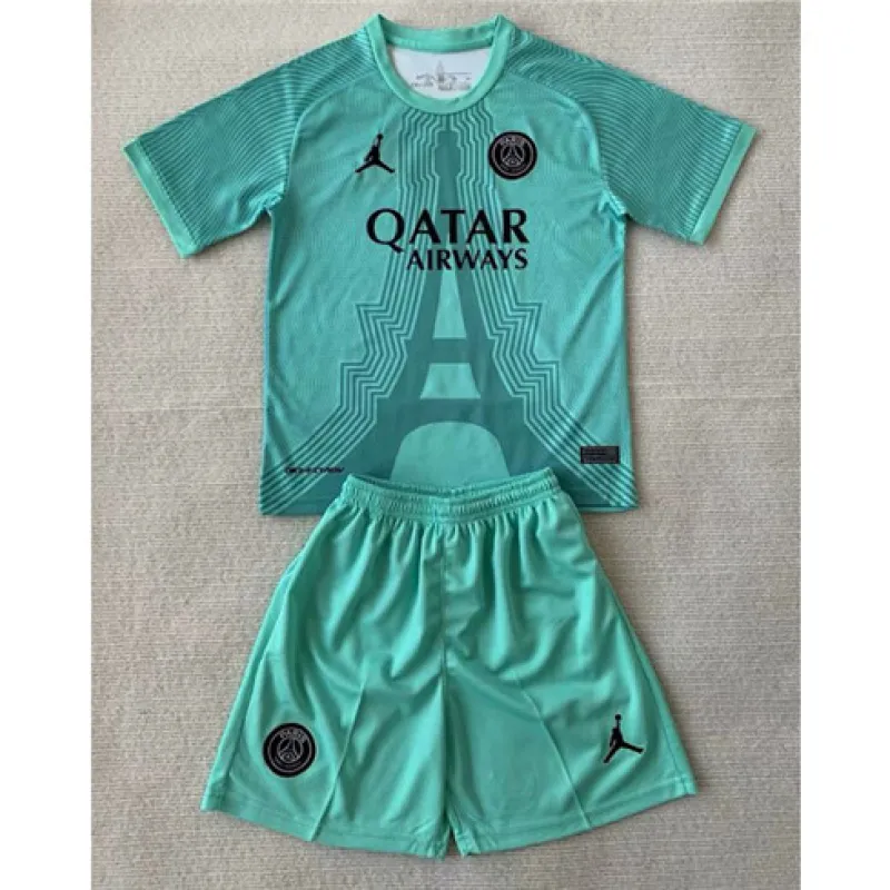 Maglia e pantaloncini per bambini di Paris Saint-Germain 2024/25 - Verde