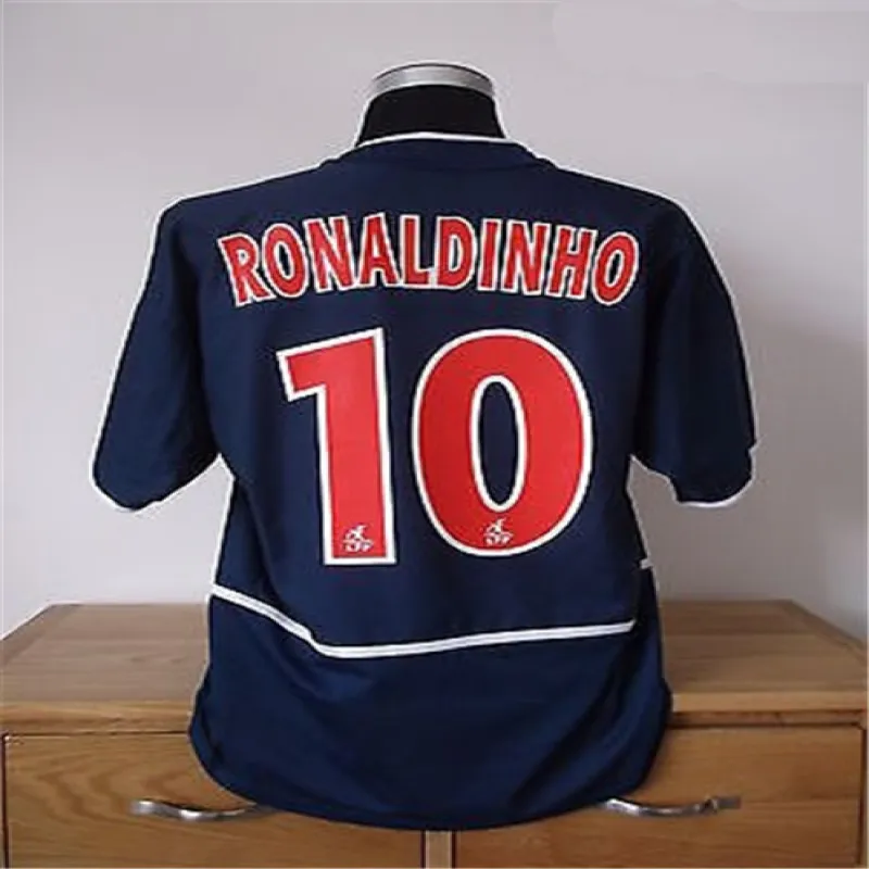 Nr. 10 Ronaldinho, Paris Saint - Germain Retro 2002/03 Heimspiel - Blau