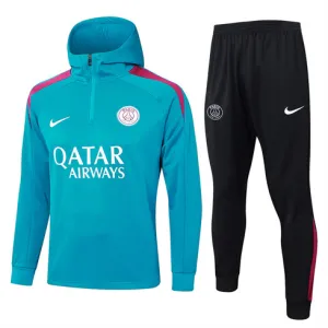 Paris Saint - Germain Kapuzenpullover Sportbekleidung 2024/25 - Blau
