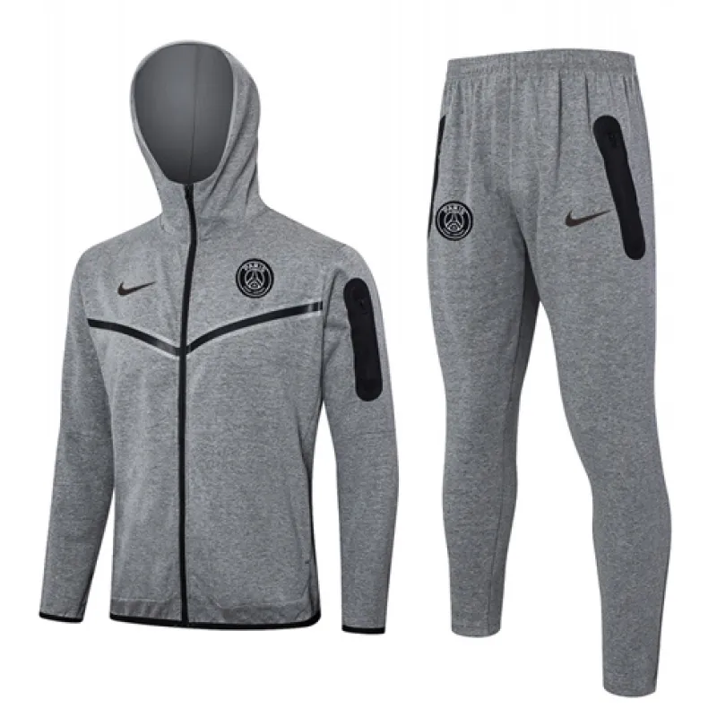 Chaqueta deportiva con capucha de Paris Saint - Germain 2024/25 - Gris