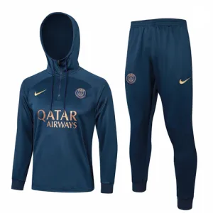 Vêtements de sport à capuche pour enfants de Paris Saint-Germain 2024/25 - Bleu