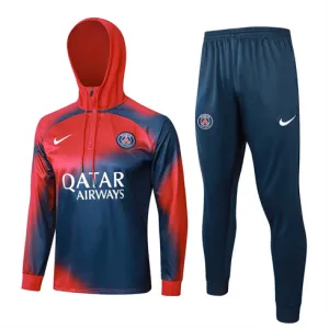 Vêtements de sport à capuche pour enfants de Paris Saint-Germain 2024/25 - Bleu