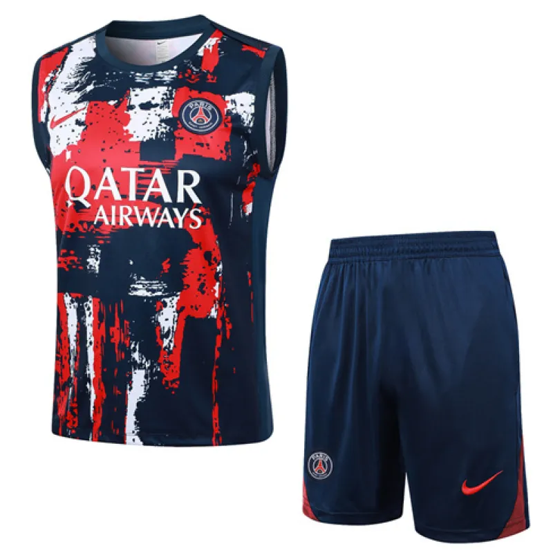 Paris Saint-Germain shorts and vest set 2024/25 - Blue