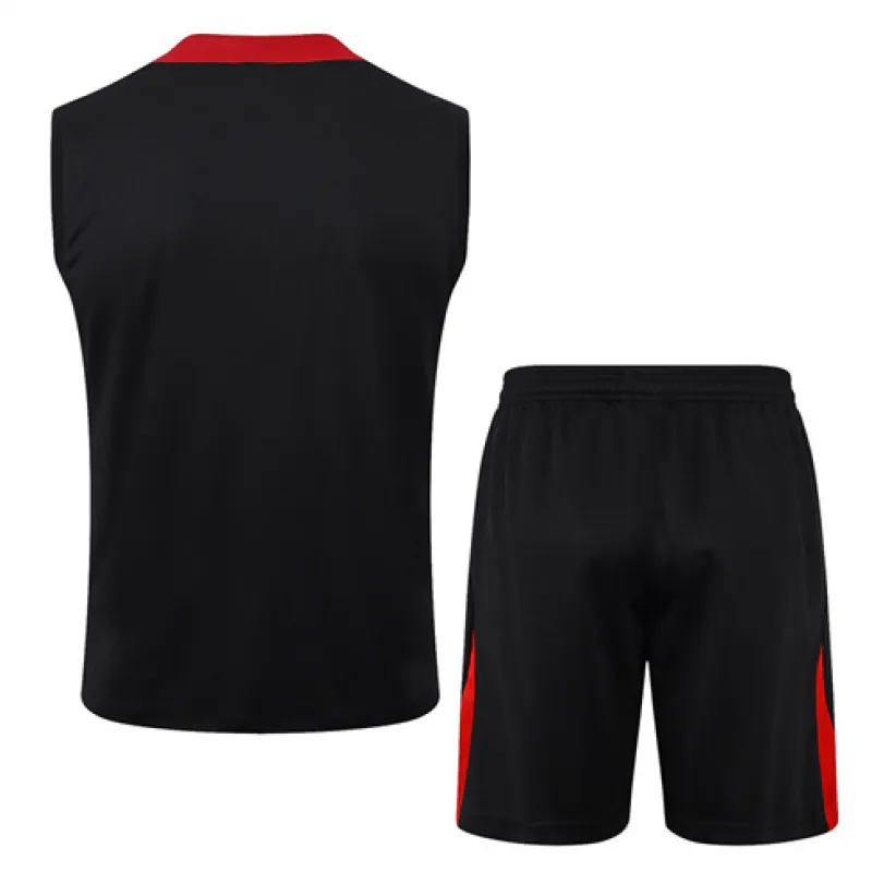 Conjunto de pantalones cortos y chaleco de Paris Saint-Germain 2024/25 - Negro