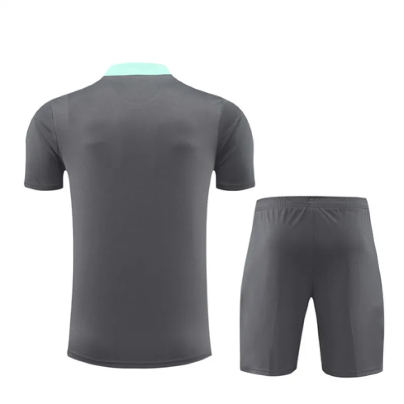 Paris Saint-Germain children's training jersey + shorts 2024/25 - Grey