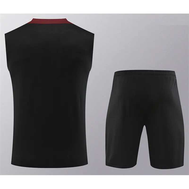 Conjunto de pantalones cortos y chaleco de Paris Saint-Germain 2024/25 - Negro