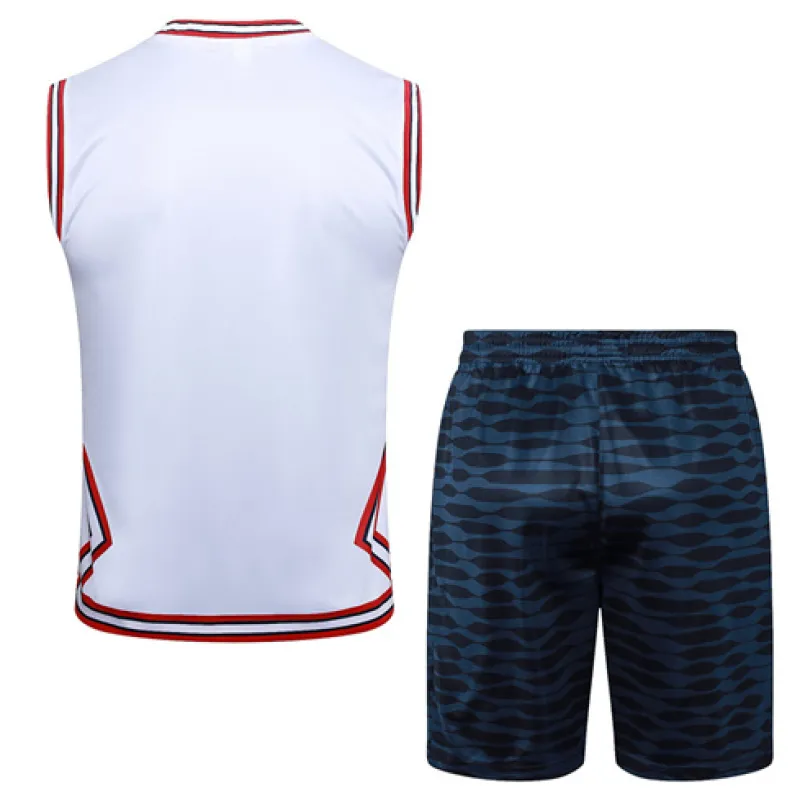 Conjunto de pantalones cortos y chaleco de Paris Saint-Germain 2024/25 - Blanco