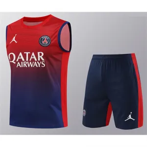 Paris Saint-Germain shorts and vest set 2024/25 - Red