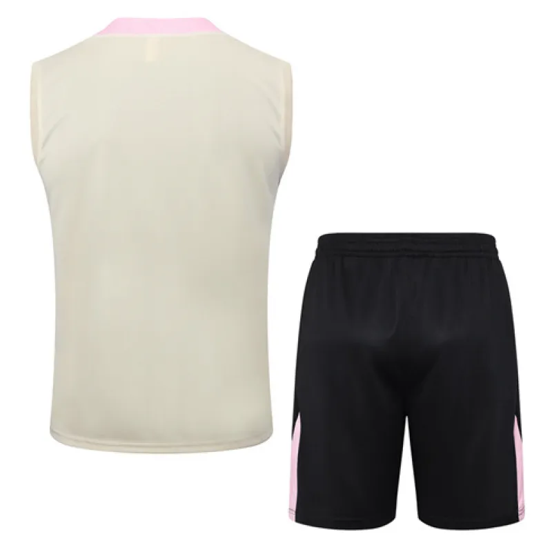 Conjunto de pantalones cortos y chaleco de Paris Saint-Germain 2024/25 - Amarillo