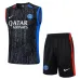 Conjunto de pantalones cortos y chaleco de Paris Saint-Germain 2024/25 - Negro