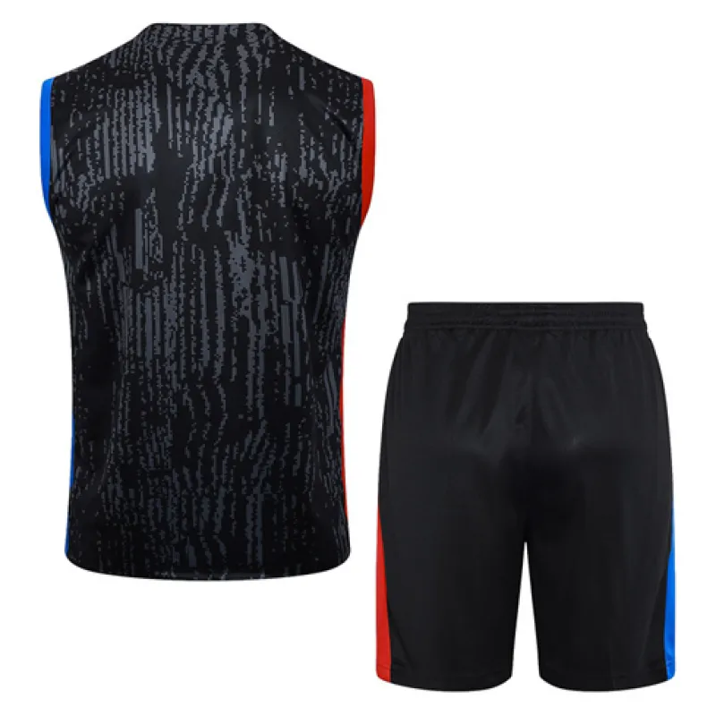 Conjunto de pantalones cortos y chaleco de Paris Saint-Germain 2024/25 - Negro