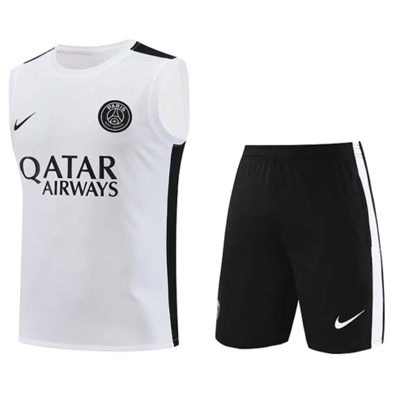 Paris Saint-Germain shorts and vest set 2024/25 - White