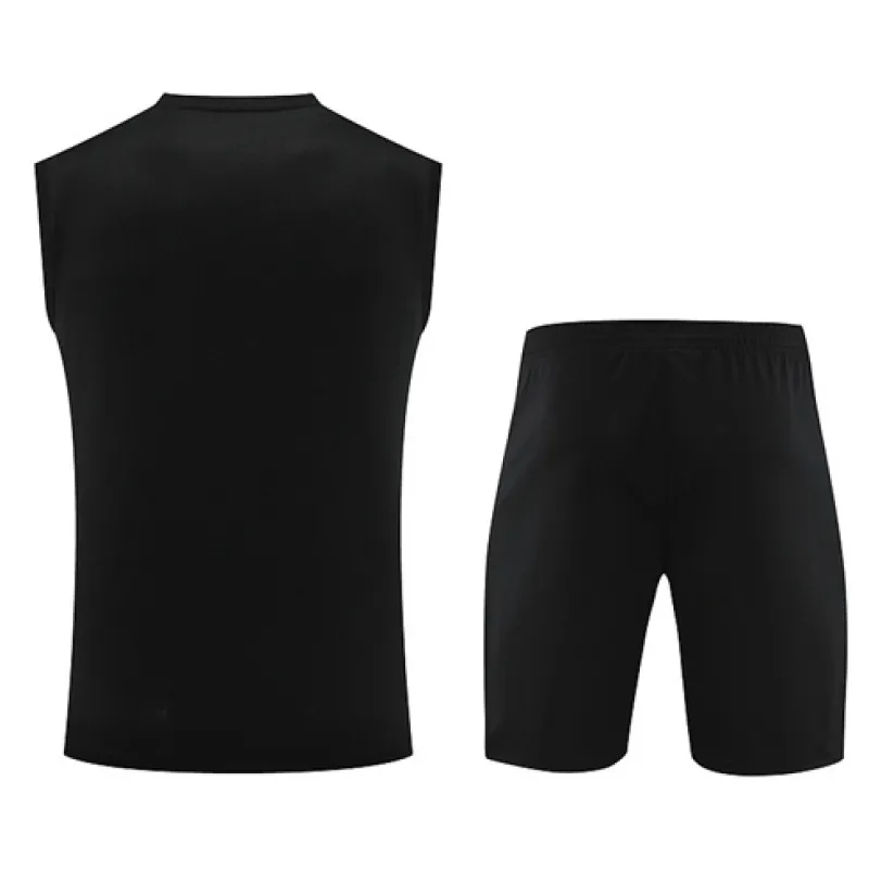 Conjunto de pantalones cortos y chaleco de Paris Saint-Germain 2024/25 - Negro