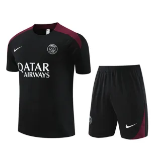 Paris Saint-Germain Kinder-Trainingstrikot + Shorts 2024/25 - Schwarz