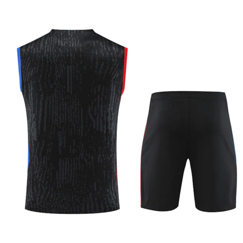 Ensemble de shorts et gilet de Paris Saint-Germain 2024/25 - Noir