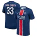 Paris Saint-Germain 2024/25 Heimspielerkit von Zacharie Emery - Blau/Rot
