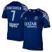 Camisa cuarta de Paris Saint - Germain 2024/25 que viste Khvicha Kvaratskhelia - Azul​