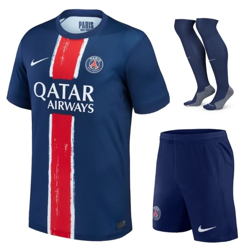 Paris Saint - Germain 2024/25 Heimspielerkit für Kinder - Blau