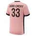 Set della terza kit per bambini di Paris Saint - Germain 2024/25 indossato da Warren Zaire - Emery - Rosa