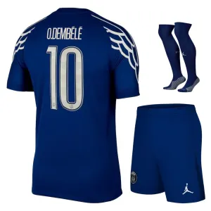 Paris Saint - Germain 2024/25 Vierter Kinderstrikot - Set - Blau von Ousmane Dembélé