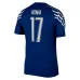 Jeu de quatrième kit 2024/25 pour enfants de Paris Saint - Germain du joueur Vitinha - Bleu