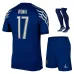 Jeu de quatrième kit 2024/25 pour enfants de Paris Saint - Germain du joueur Vitinha - Bleu