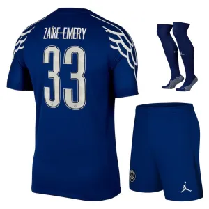 Paris Saint - Germain 2024/25 Vierter Kinderstrikot - Set - Blau von Zaire - Emery's