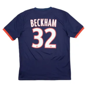 Beckham Paris Saint-Germain Retro Jersey 2013/14 Home - Blue