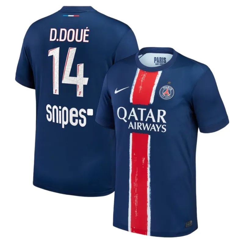 Paris Saint-Germain D.DOUÉ 2024/25 Heimtrikot mit einem Stern- Blau