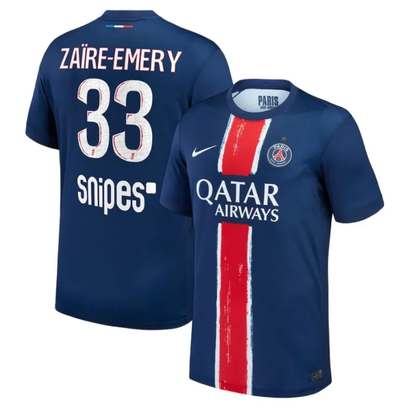 Paris Saint-Germain ZAÏRE-EMERY 2024/25 Heimtrikot mit einem Stern- Blau