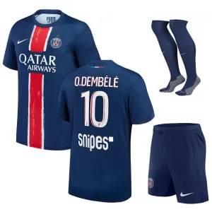 Paris Saint - Germain O.DEMBÉLÉ 2024/25 Home Kids' Kit Jersey with 1 Star- Blue