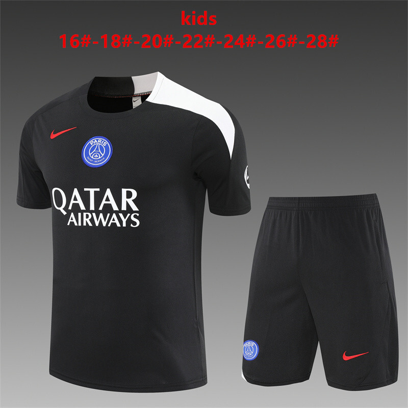 PSG 2025/26 Conjunto de Entrenamiento Infantil negro