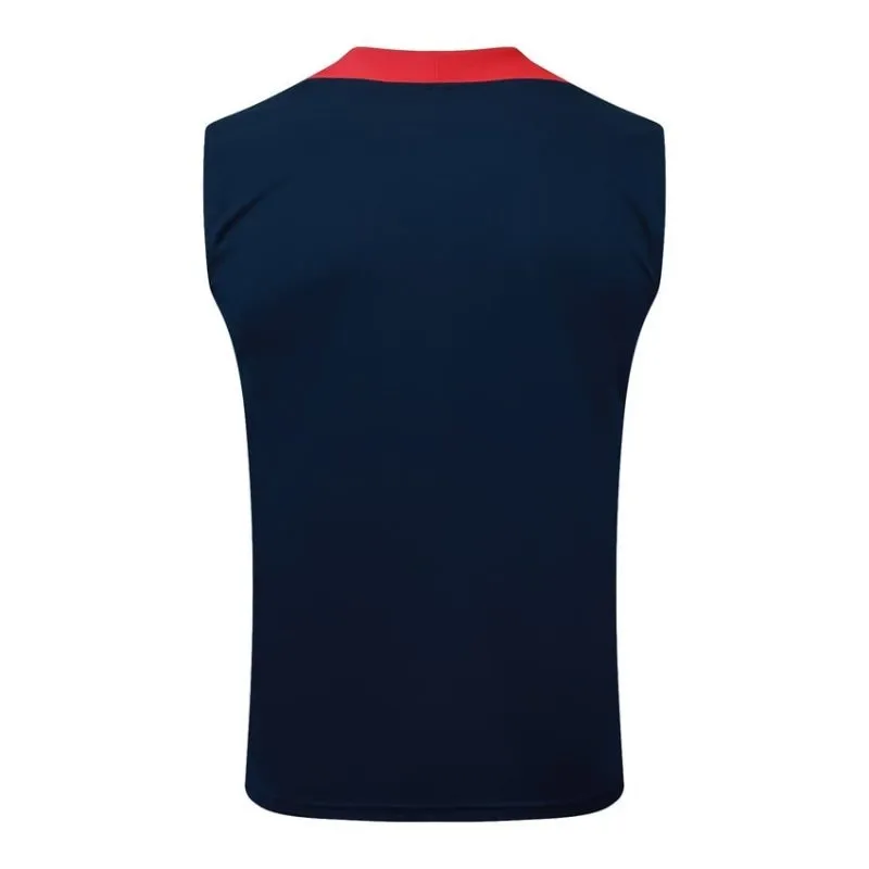 Conjunto de Pantalones Cortos y Camiseta sin Mangas Paris Saint-Germain 2025/26 - Azul/Rojo