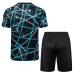 Paris Saint-Germain 2025/26 Maillot d'entraînement + Short - Noir/Bleu