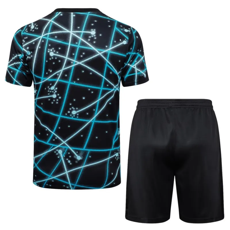 Paris Saint-Germain 2025/26 Maillot d'entraînement + Short - Noir/Bleu