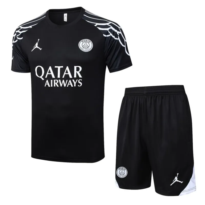 Paris Saint-Germain 2025/26 Camiseta de entrenamiento + Pantalones cortos - Negra