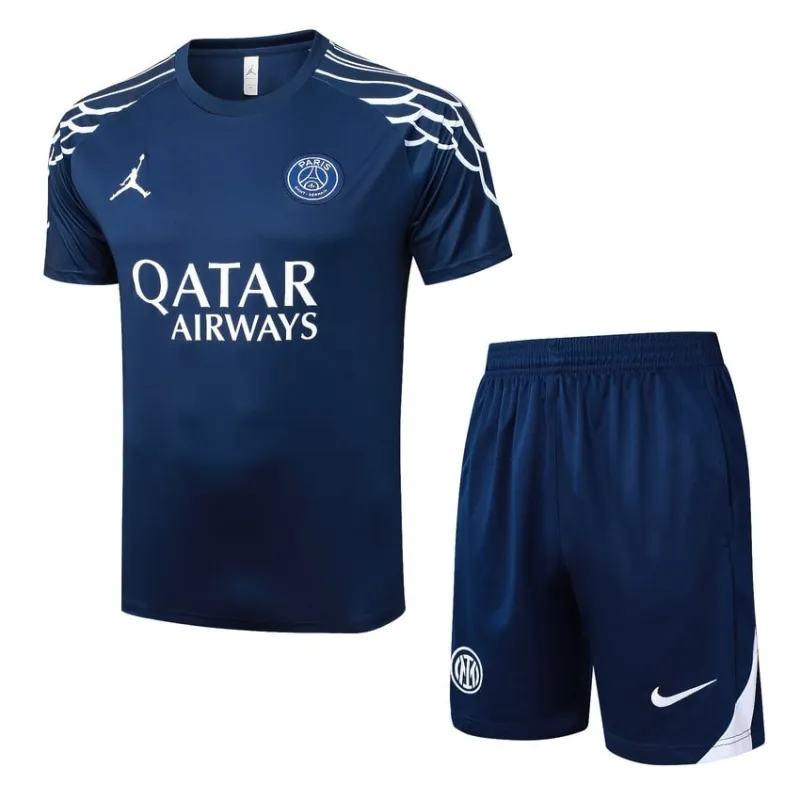 Paris Saint-Germain 2025/26 Maillot d'entraînement + Short - Bleu
