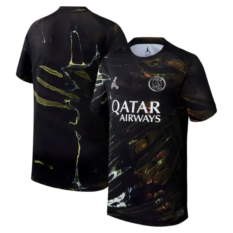 PSG 25/26 Jordan Cinquième Maillot Enfant Night Edition Noir