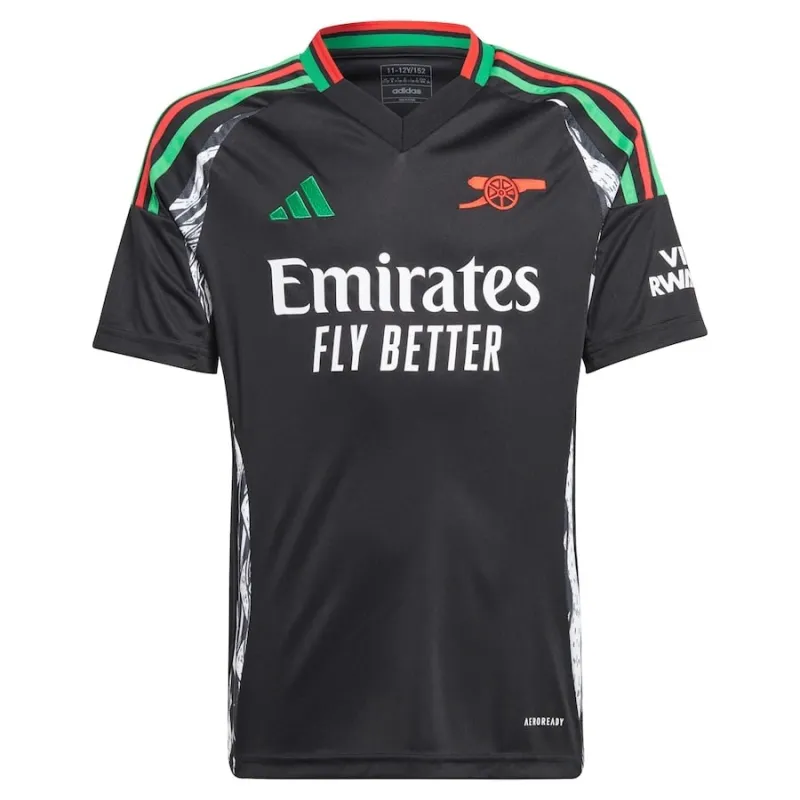 Arsenal 2024/25 Kids' Away Jersey - Fan Version (Black)