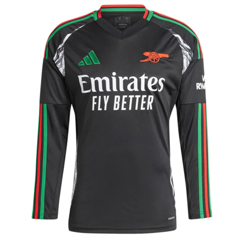Maglia di trasferta con maniche lunghe di Arsenal 2024/25 - Nero