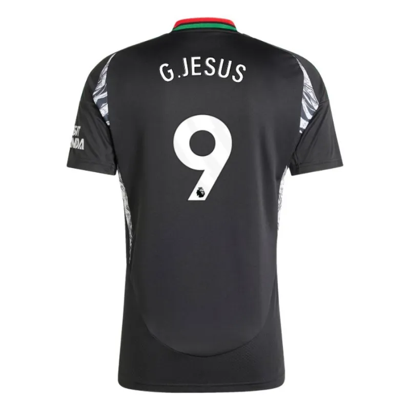 Maillot de replique extérieur d'Arsenal G.JESUS 2024/25 - Noir
